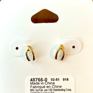 NEW teeny tiny wishbone earrings